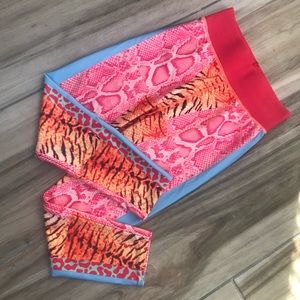 Wild print fun Workout leggings
